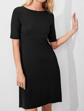 garnet hill garden party knit dress Garnet Hill | Dresses | Garnet Hill Black Garden Party Knit Dress Size 4  Euc